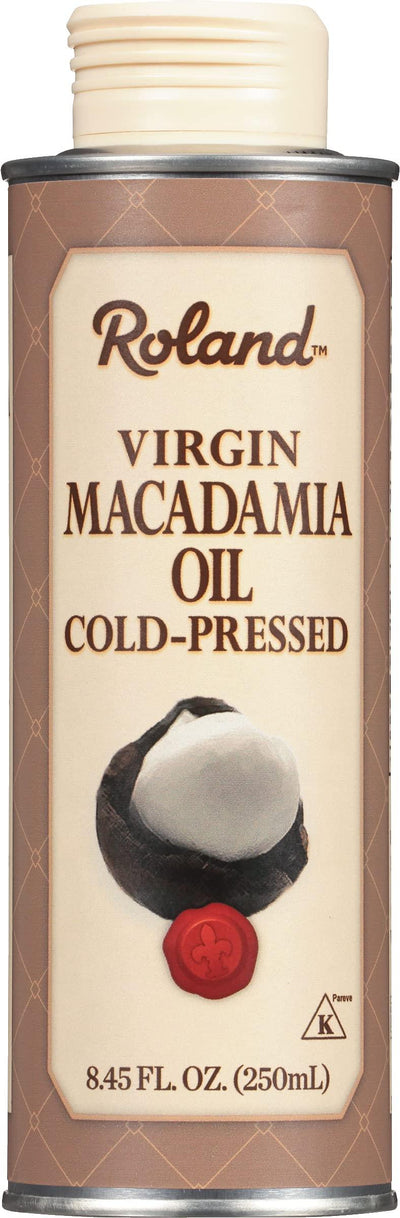 Roland Virgin Macadamia Oil, 8.5 Ounce Can