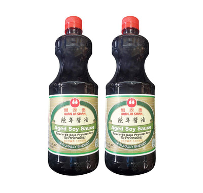 Wan Ja Shan Aged Soy Sauce, (2 Pack, Total of 67.6fl.oz)