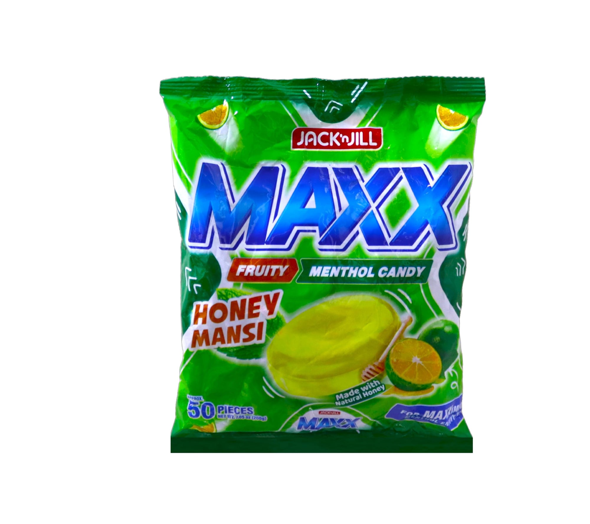 Jack'n Jill - Maxx Honey Mansi Menthol Candy Pack of 3 Net Wt 21.15 Oz