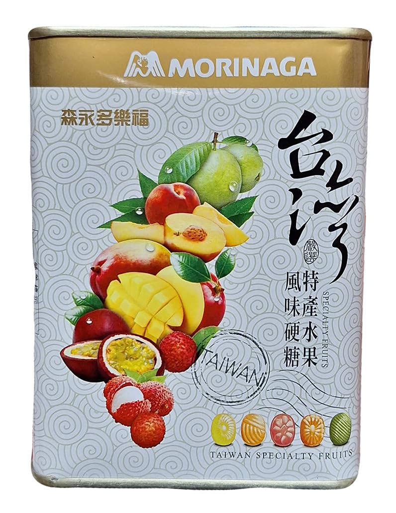 Morinaga Drops | Taiwan Fruit Candy | 6.3 ounce, 1 can
