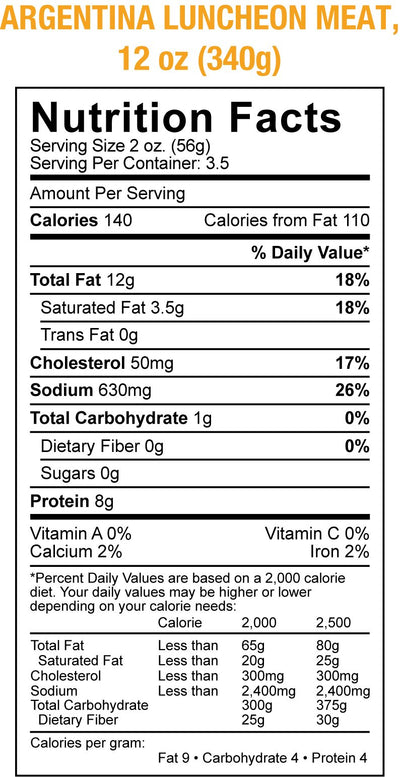 Argentina Brand Luncheon Meat