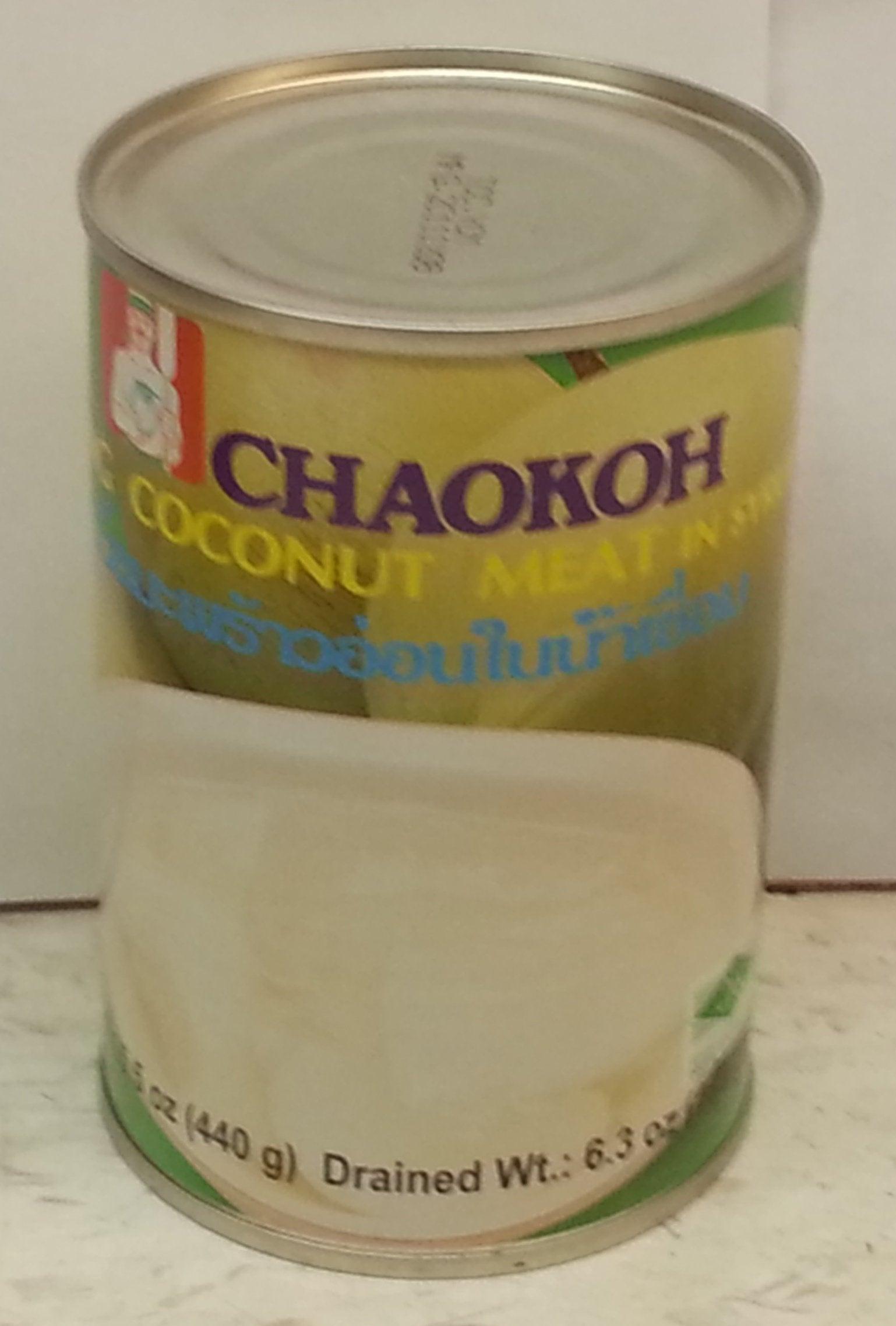 Chaokoh Coconut Meat in Syrup 15oz (6 Pack )