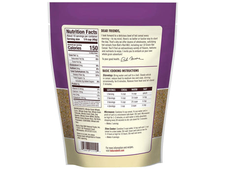 Bob’s Red Mill 10 Grain Hot Cereal, 25 Ounce, Pack of 4 - Mighty Depot