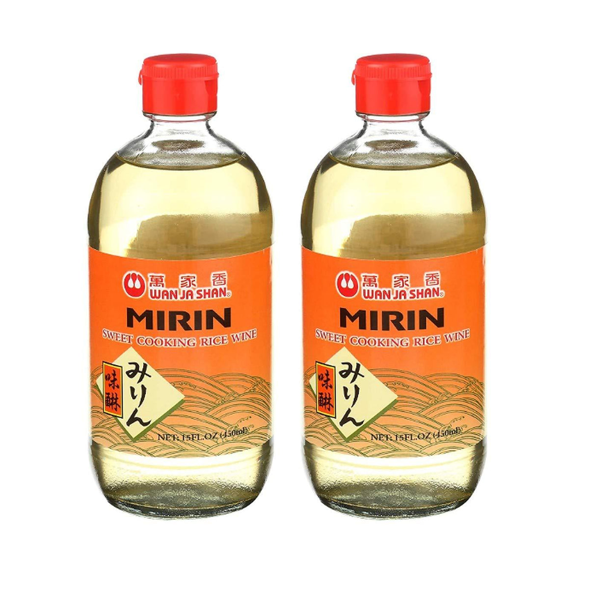 Wan Ja Shan Mirin Sweet Cooking Rice Wine, (2 Pack, Total of 30fl.oz ...