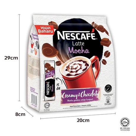Nescafe 3 in 1 Tropical COCONUT Coffee Latte - Instant Coffee Packets - Single Serve Flavored Coffee Mix - Mighty Depot