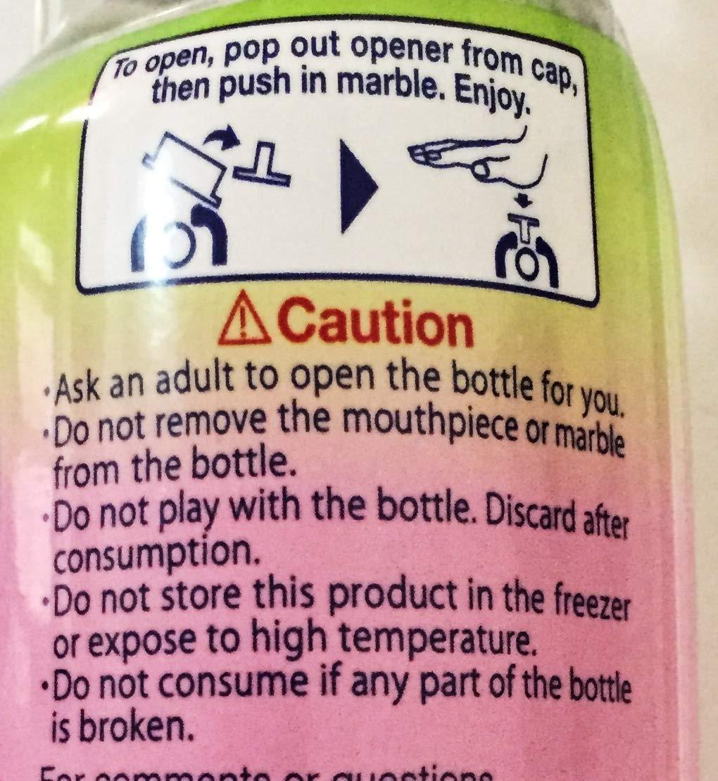 Sangaria Ramune Premium Crabonated soft drink Peach Flavor 5 PACK (6.76 fl oz each) - Mighty Depot