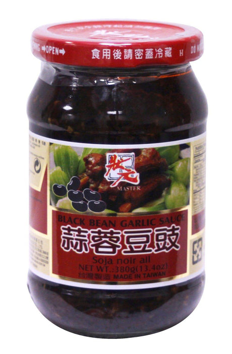 状元豆豉 douchi Femented Garlic Black bean sauce for Asian cooking 13.4oz (Galic Black Bean 13.4 oz, 1 Bottle) - Mighty Depot