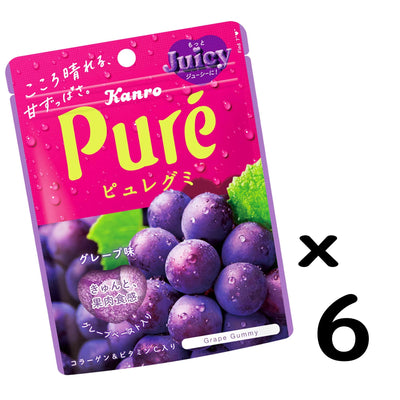 Kanro Co., Ltd. Pyuregumi grape 56g X 6 bags