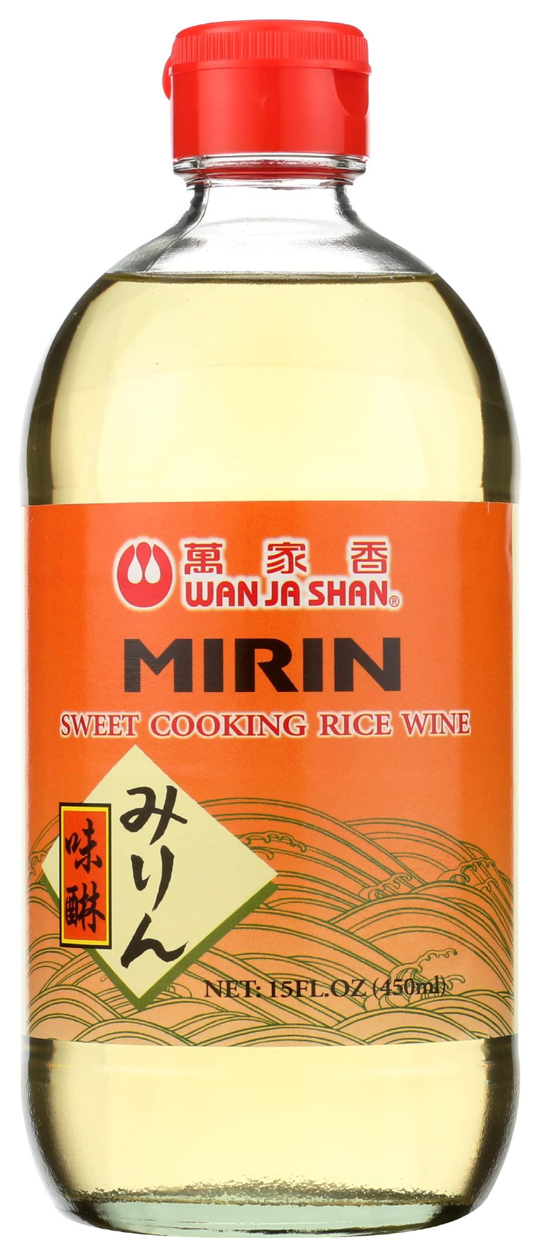 Wan Ja Shan Mirin Sweet Cooking Rice Wine, MSG Free, 15 Ounces (Pack Of 6) - Mighty Depot