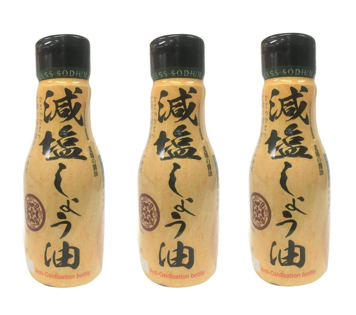 Shirakiku Soy Sauce Less Sodium 39% Less Sodium, 6.76 Fl Oz, Pack of 3 (Less Sodium, Pack of 3 (6.76 Fl Oz x 3 Pack)) - Mighty Depot