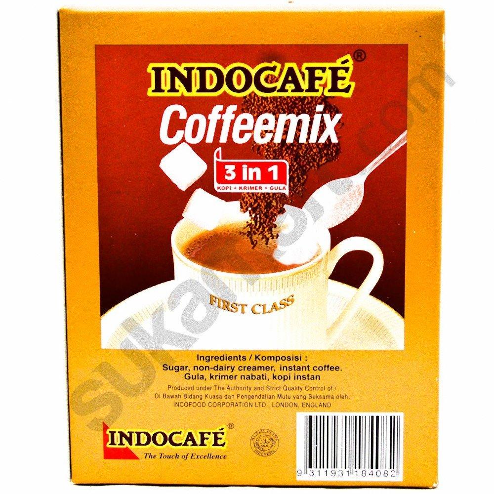 Indocafe Coffeemix 3 in 1 Coffee 300 Gram (10.58 Oz) 15-ct @ 20 Gram (Pack of 4) - Mighty Depot