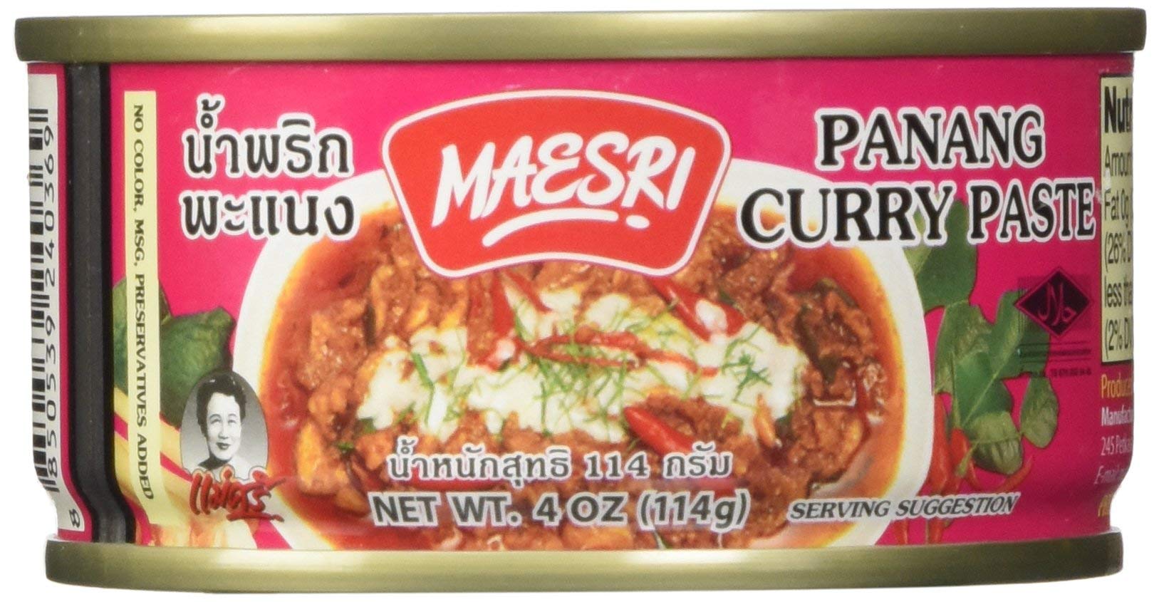 Maesri Thai panang curry, 4 Ounce (Pack of 2)