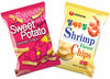 Nongshim Sweet Potato Snack, Shrimp Flavored Chips - Combo Pack (Pack of 2)