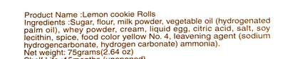 Toko Lemon Cookie Rolls 2.64 Oz(2 Pack)