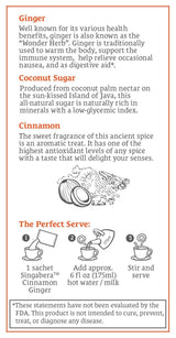 Singabera Ginger Drink - Lemon Ginger Flavor 6.3 oz (Pack of 3) - Mighty Depot