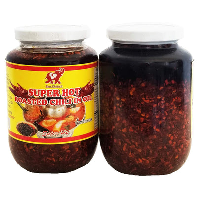 Best choice's Fried Chili in Oil 454g, Pack of 2 Jars