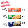 Pally Biscuits (Pack of 3) Wheat Flour Digestive Biscuits-Product of Netherland (Variety Pack of 3)