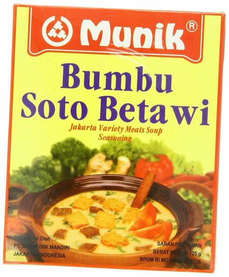 Munik Soto Betawi Jakarta Variety Meat Soup, 125-Gram - Mighty Depot