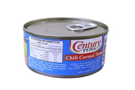 Century Light Chili Corned Tuna (6 Pack, Total of 38.4oz) - Mighty Depot
