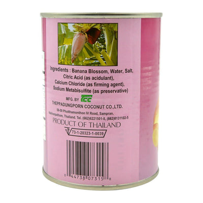 Chaokoh Banana Blossom in Brine Pack of Four 260g Per Can (Drained Wt.)