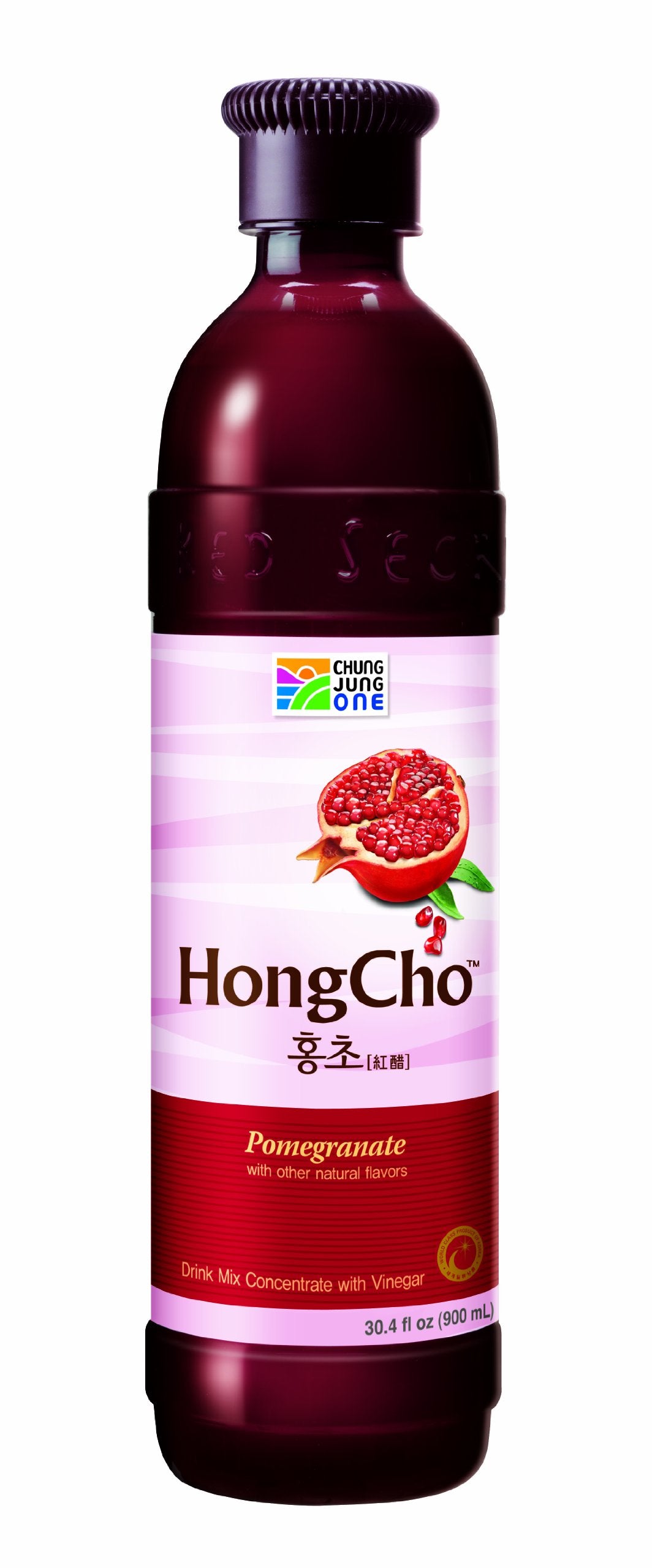 Chung Jung One Hong Cho: Drink Mix Concentrate with Vinegar (30.4oz) (900ml) Pomegranate (Pack of 2)