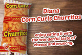 Prodiana Corn Curl Snack 1.83 oz - Churritos - Mighty Depot