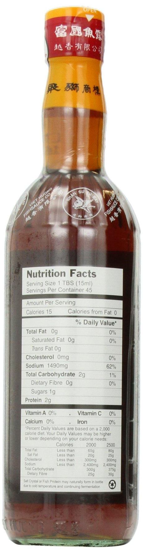 Flying Lion Vietnamese Style Fish Sauce - 24 ounce bottle - Mighty Depot