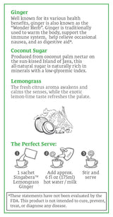 Singabera Ginger Drink - Lemon Ginger Flavor 6.3 oz (Pack of 3) - Mighty Depot