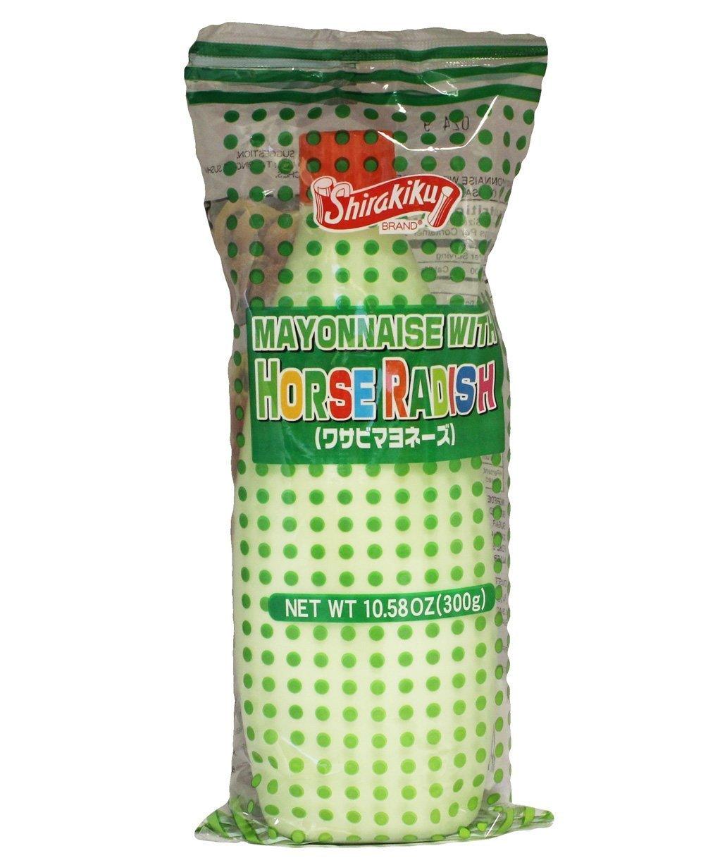 Mayonnaise with Horse Radish (Wasabi Mayonnaise) - 10.58 Oz. by Shirakiku - Mighty Depot