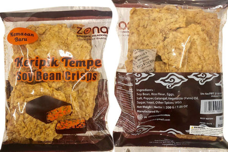 Keripik Tempe (Soy Bean Crips) - 6.8oz (Pack of 1) - Mighty Depot