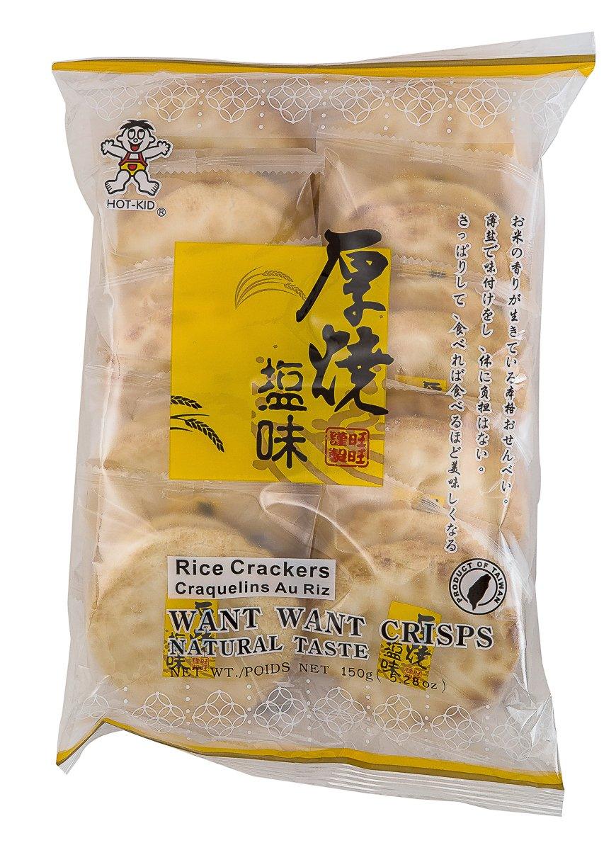 Want Want Rice Cracker Natural Taste, 5.28-Ounce Units (Pack of 20) - Mighty Depot
