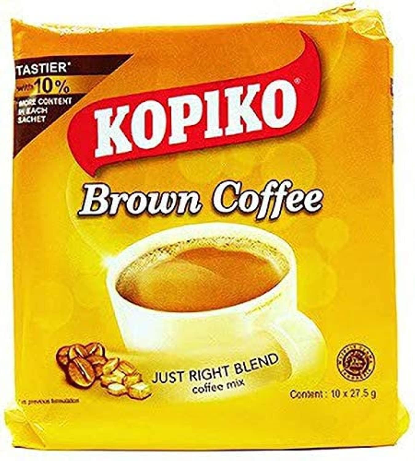 Kopiko Instant Brown Coffee, 8.8 oz (10 Sachets), 3 Bags