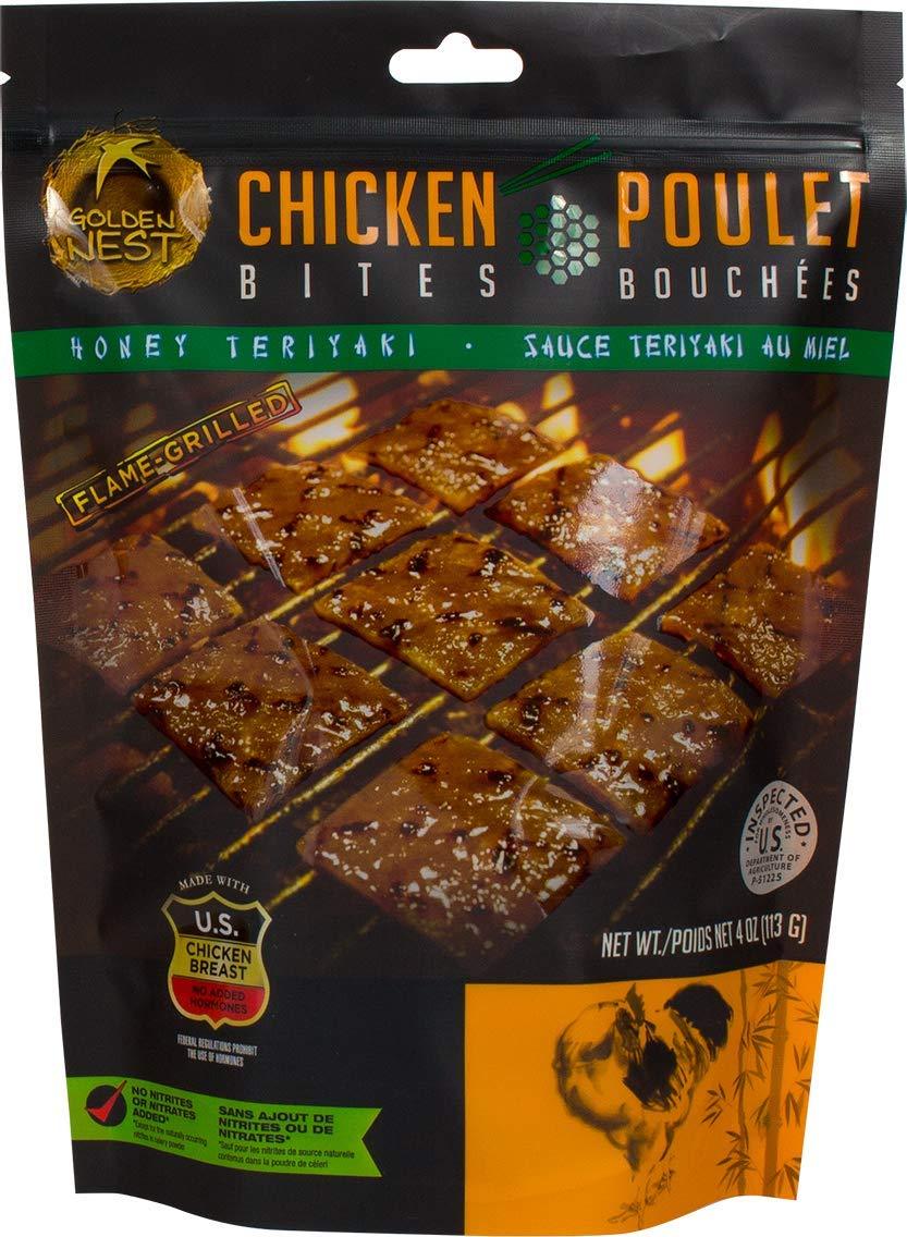 Golden Nest Chicken Jerky Bites, Gluten Free, Healthy Homemade Style BBQ Meat From Gourmet USA Chicken, Award Winning Premium Jerky, 4 Ounces - Mighty Depot