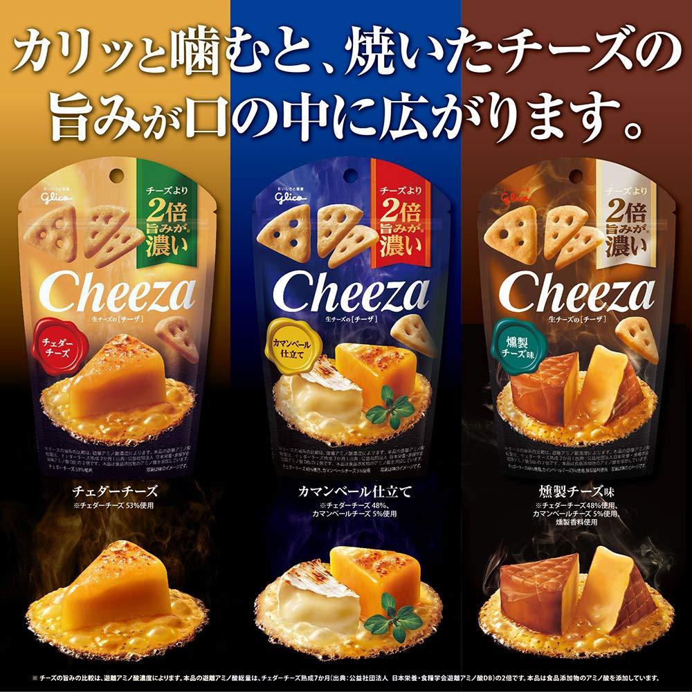 Ezaki Glico raw cheese Chiza cheddar cheese 40gX10 pieces - Mighty Depot