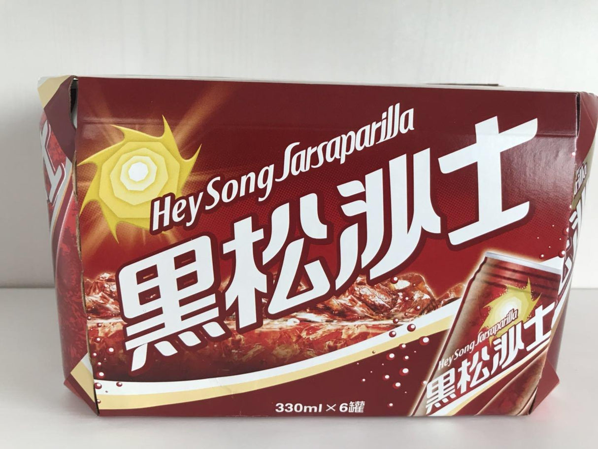 Hey Song Sarsaparilla Flavour Drink 330ml ( 6 cans) - Mighty Depot