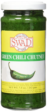 Great Bazaar Swad Chilli Chutney, Green, 7.5 Ounce - Mighty Depot