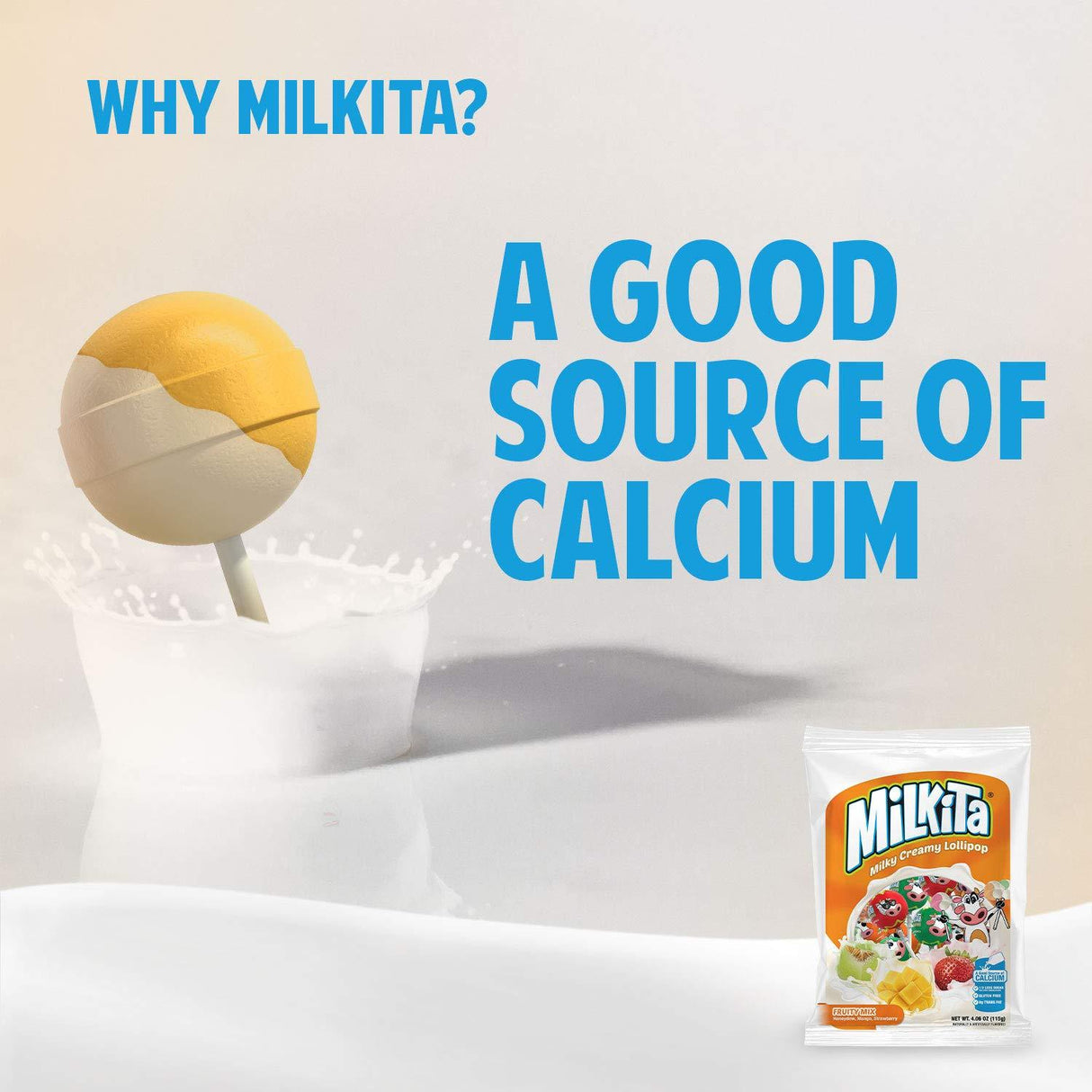 Milkita Creamy Shake Lollipops with Calcium and Real Milk - Mighty Depot