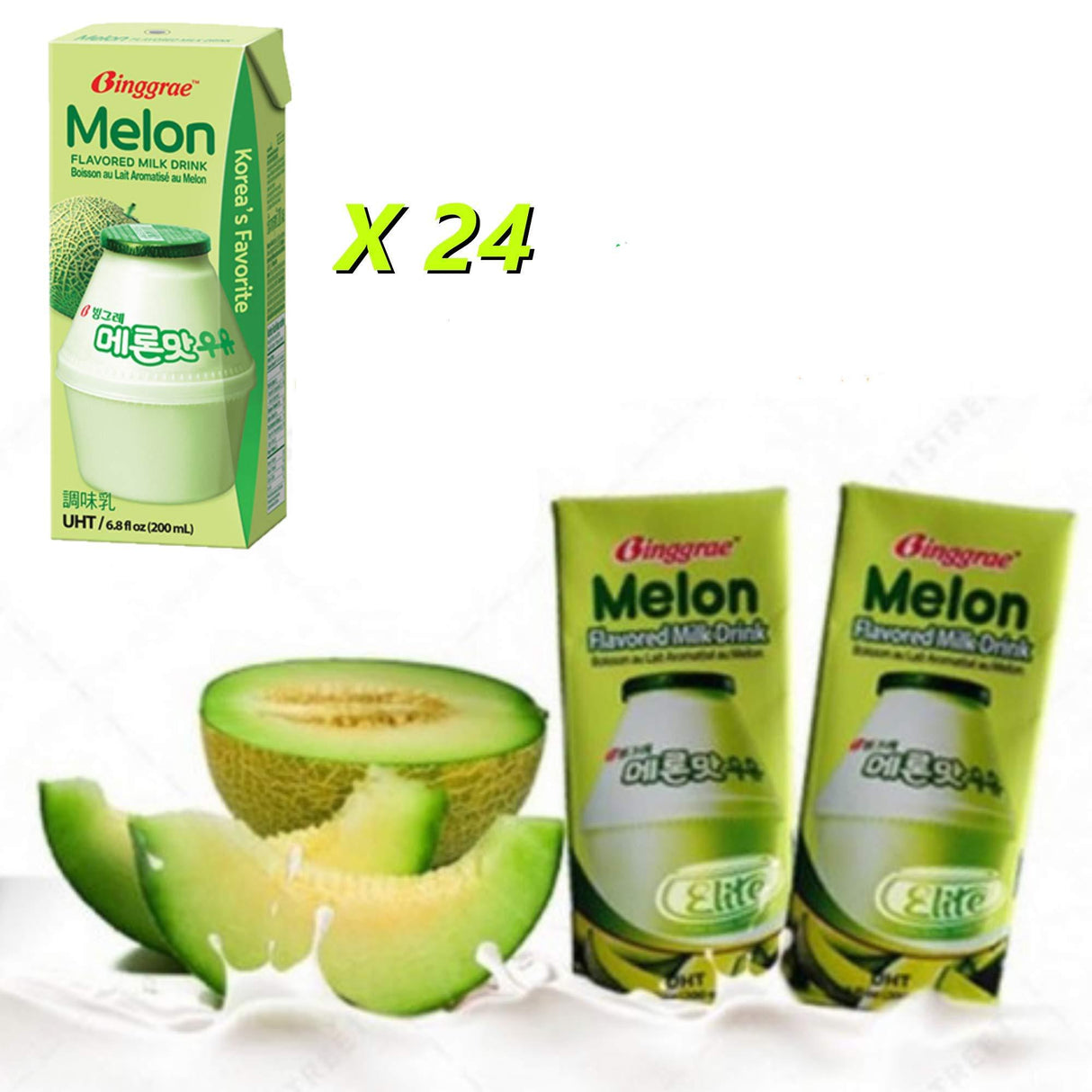 BINGGREA MELON MILK BOX DEAL - 24 Packs/Box - Mighty Depot