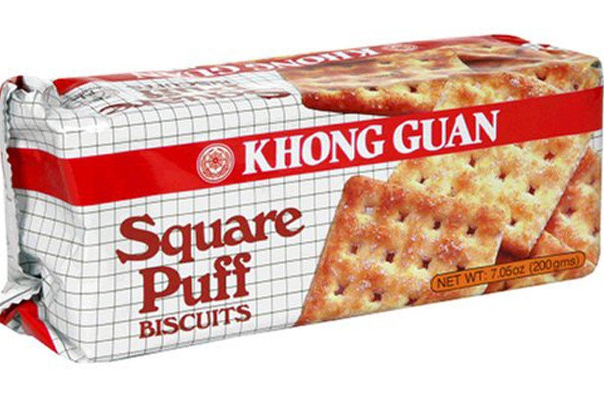 Square Puff Biscuits - 7.05oz [3 units] by Khong Guan.