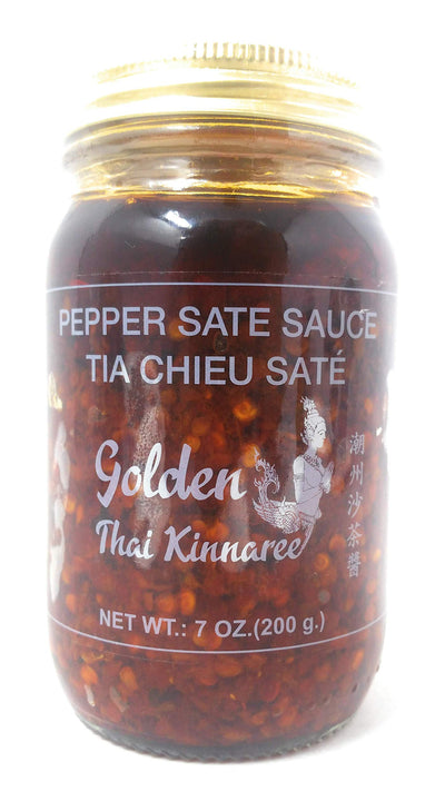 Golden Thai Kinnaree Pepper Sate Sauce,  7 Ounces, 1 Jar
