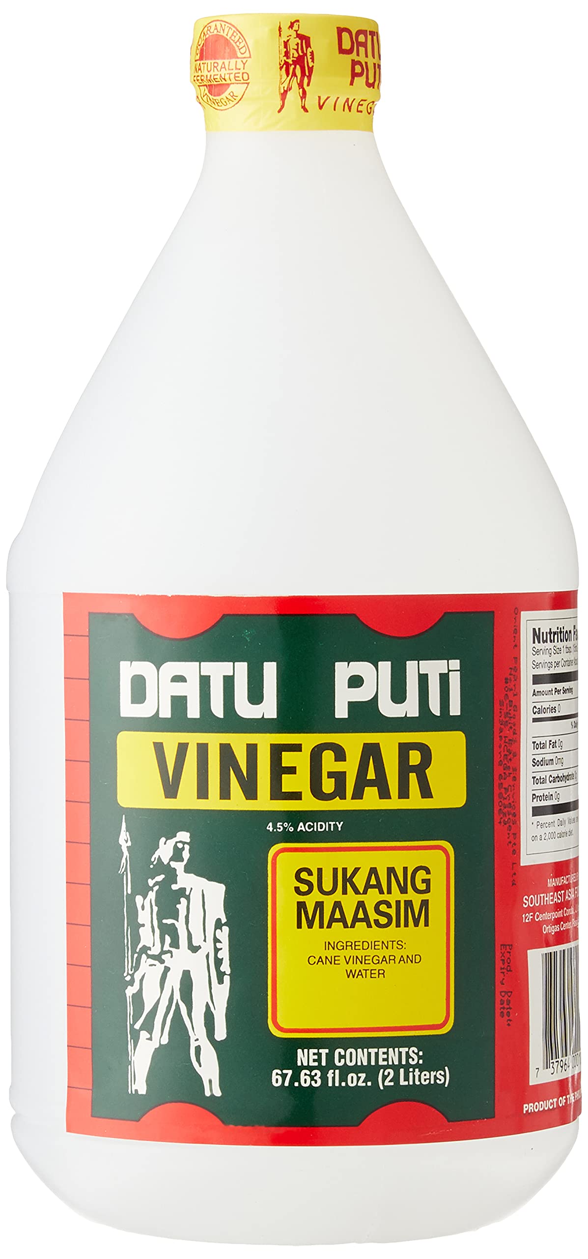 Datu Puti, Vinegar-Sukang Maasim (2 Liter), 67.63 oz