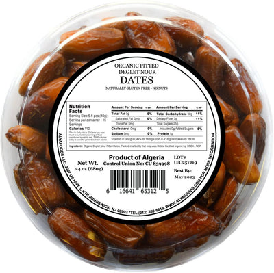 Alya Foods Organic Pitted Deglet Noor Dates 24oz