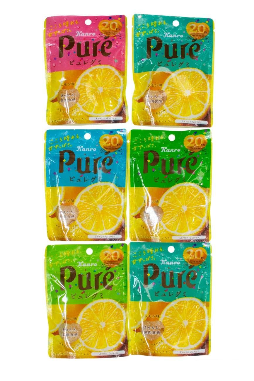 Kanro Pure Gummy Series (Lemon, Pack of 6) – Mighty Depot