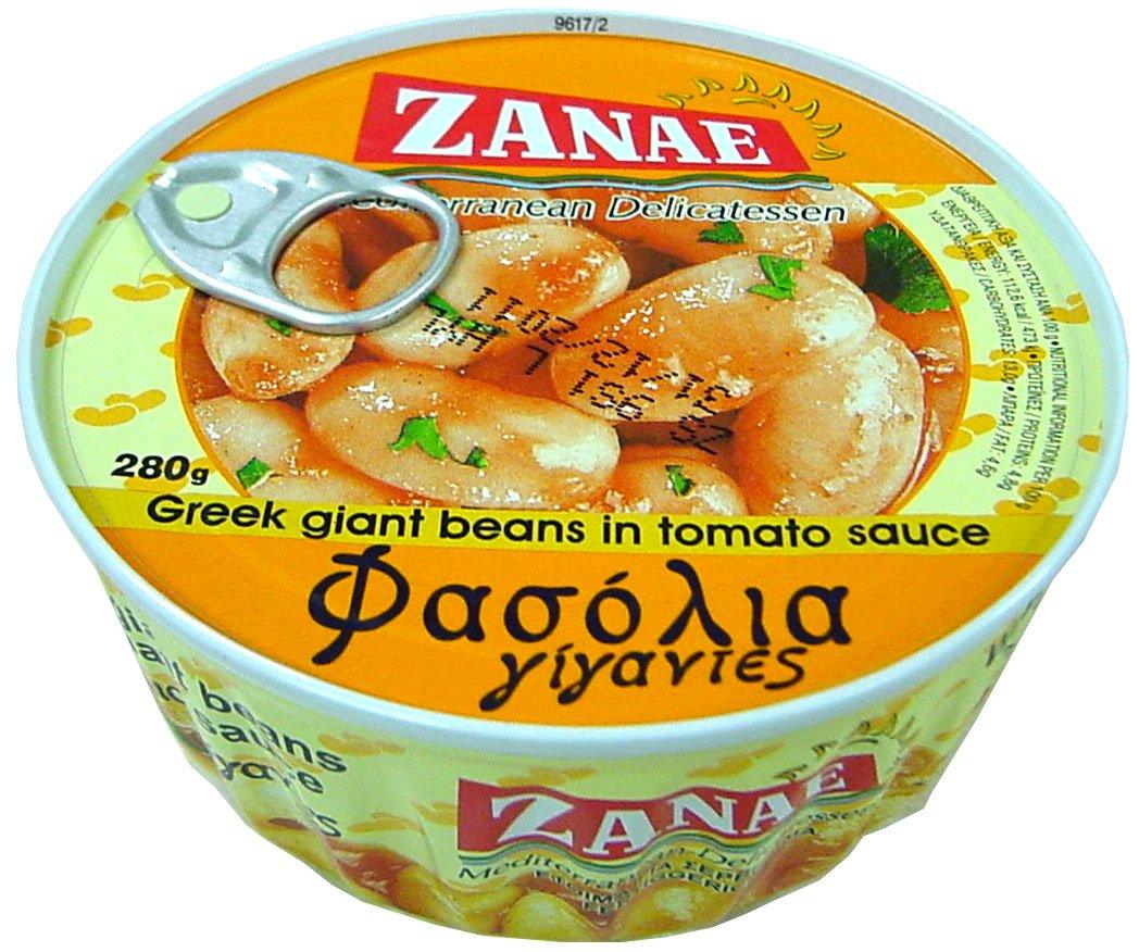 Zanae Greek Giant Baked Beans (Gigantes) 10 Oz Easy-open Can - Mighty Depot