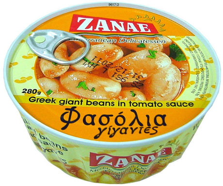 Zanae Greek Giant Baked Beans (Gigantes) 10 Oz Easy-open Can - Mighty Depot