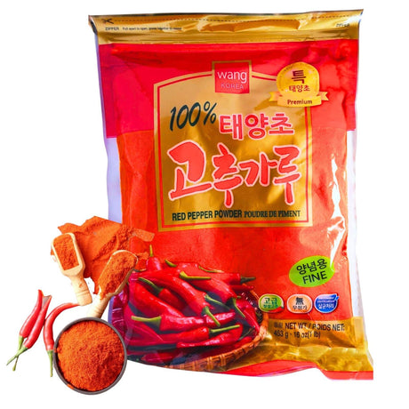 Wang Korean Red Pepper Fine Type Powder, 1.0 Pounds - Mighty Depot