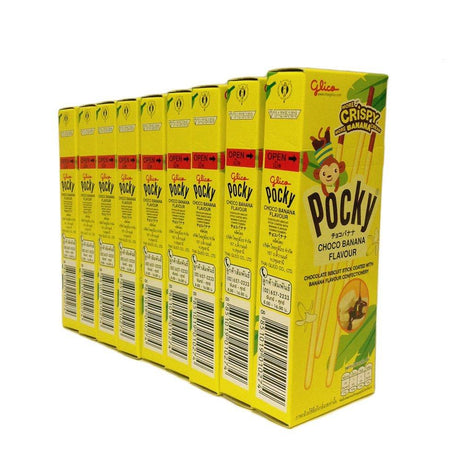 Glico Pocky Choco Banana 25g.(0.88oz) Packs of 9 - Mighty Depot