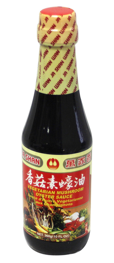 Wan Ja Shan Vegetarian Mushroom Oyster Sauce 10 Oz (Vegan / Pack of 12) - Mighty Depot