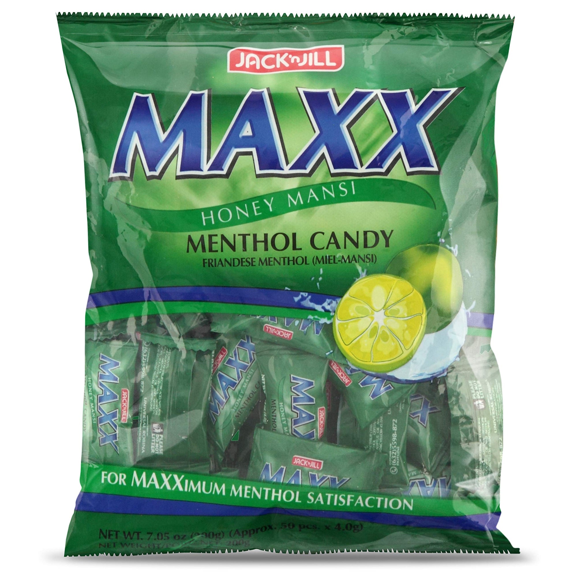 Jack'n Jill - Maxx Honey Mansi Menthol Candy Pack of 2 Net Wt 14.10 Oz
