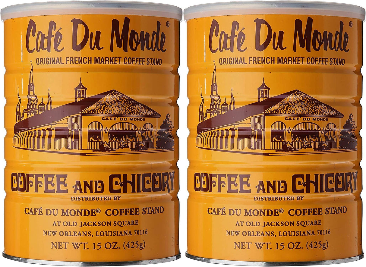 Cafe Du Monde Coffee Chicory, 15 Ounce Ground, Pack of 2 - Mighty Depot
